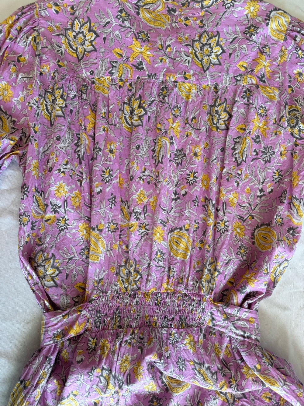 DRA anthroplogie floral cotton dress M/L - Picture 8 of 11